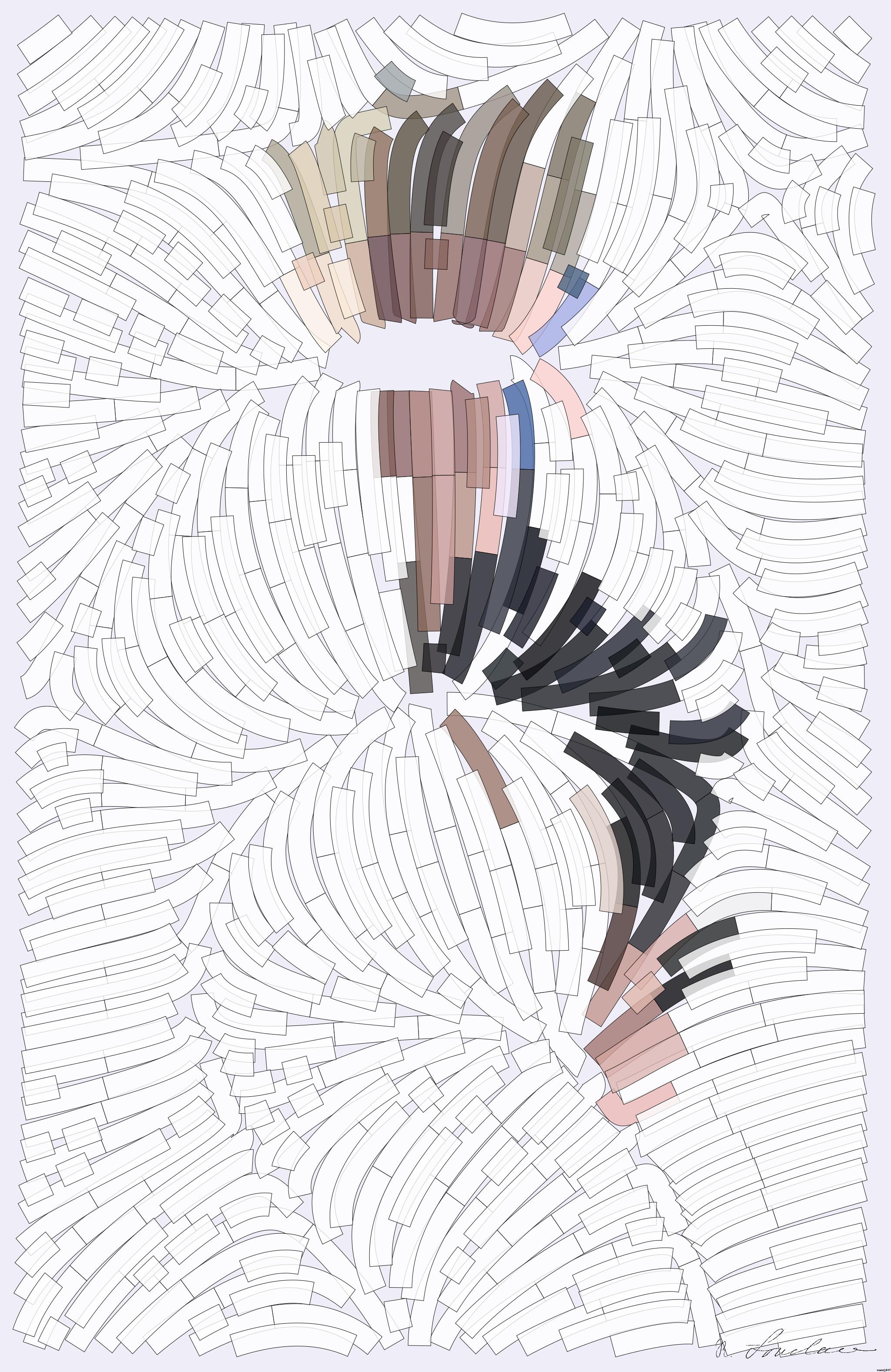 Drawn by bot UQAxrwoEgHNwdesMddStWz; art-flowy; artwork for redditgetsdrawnbybot AI Art