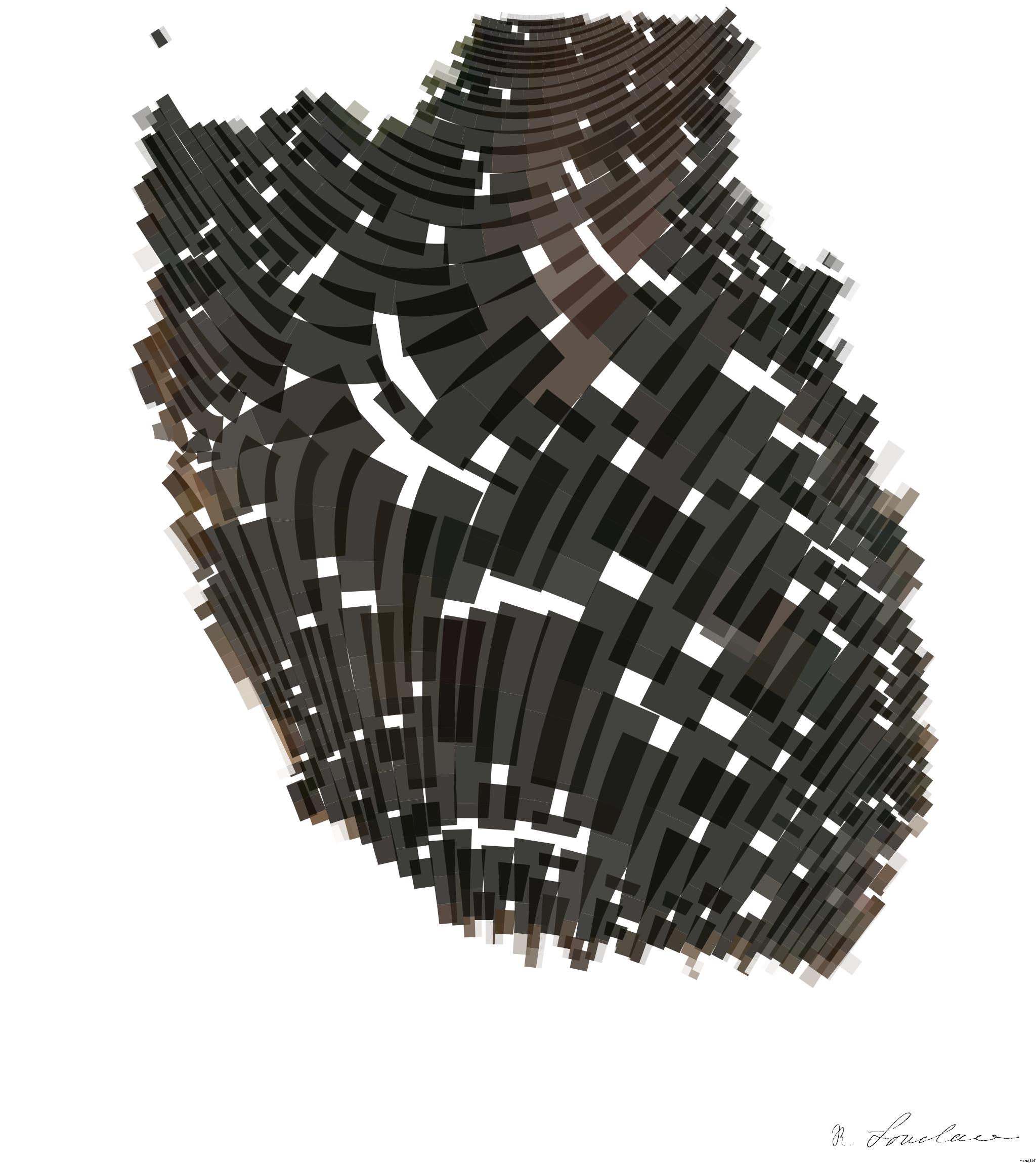 Drawn by bot Hc9fwx8eViRRroizhzkDxJ; art-flowy; white and brown rabbit on brown wooden log AI Art