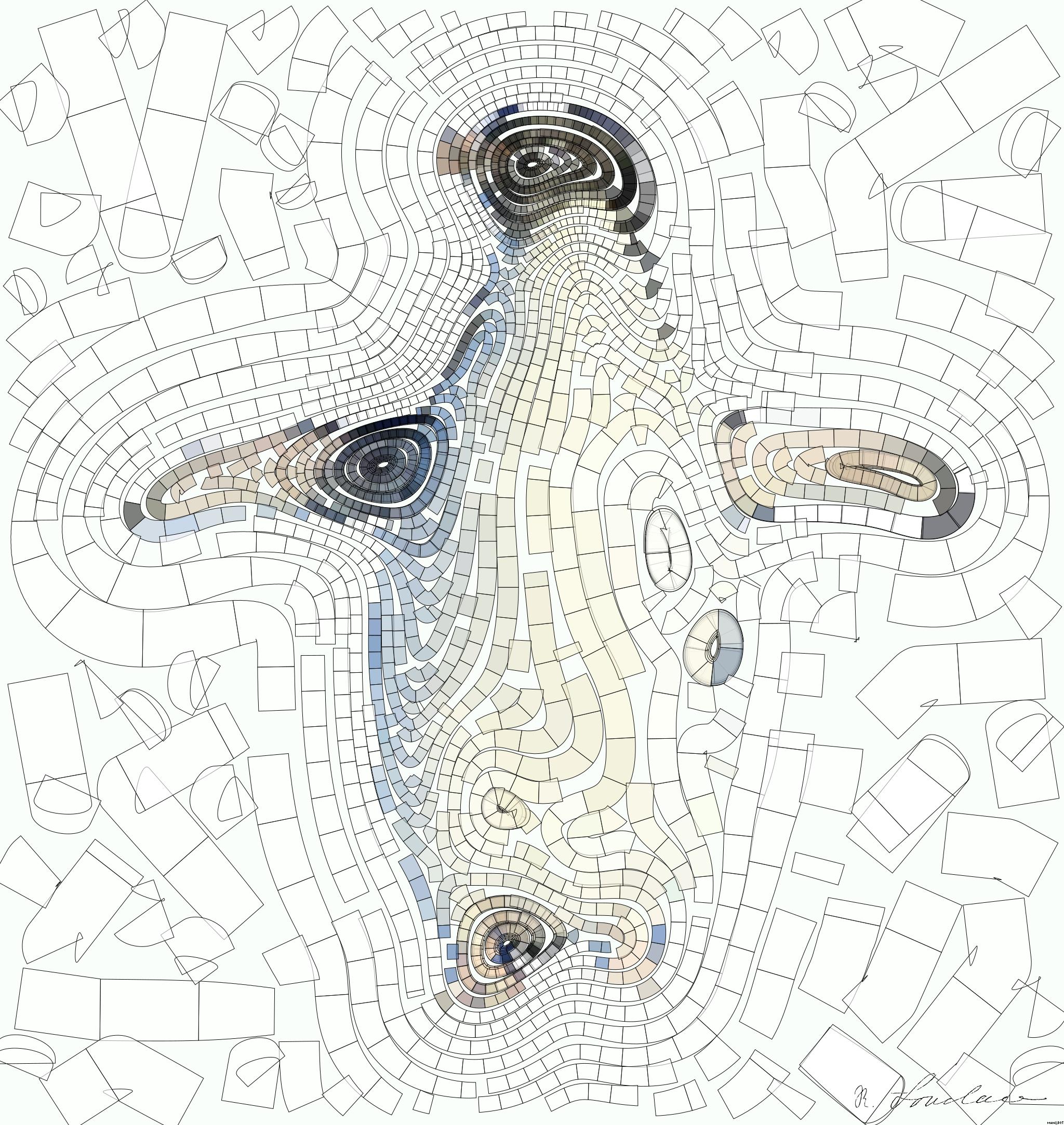 Drawn by bot 7qEd4bWEW5yRNS8TbXpxYL; art-flowy; Adélie penguin standing on ice in Antarctica, showcasing its natural winter habitat. AI Art