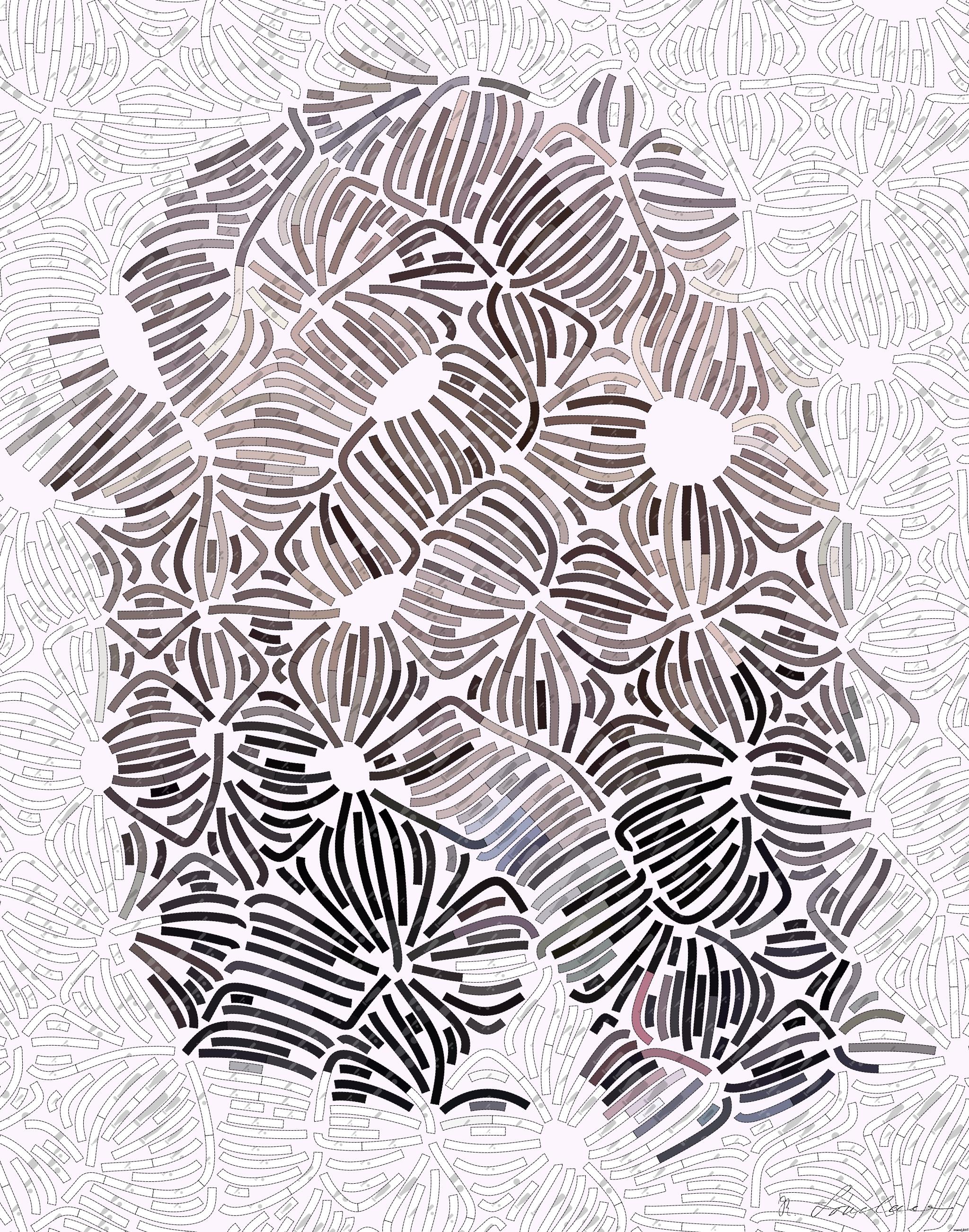Drawn by bot Wnsoz4yw7Zp7tBRfYUnpfJ; art-flowy; grizzly bear on creek AI Art