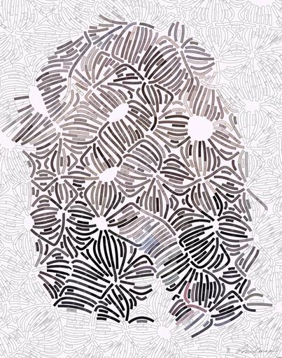 Drawn by bot Wnsoz4yw7Zp7tBRfYUnpfJ; art-flowy; grizzly bear on creek AI art