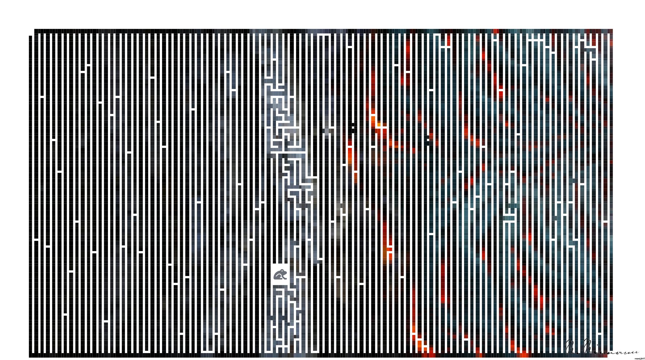 Drawn by bot cbUhmCCaTQGFYMtiHyzQfn; art-amaze; Vivid abstract of glowing lava texture against dark tree bark. Perfect for nature-themed designs. AI Art
