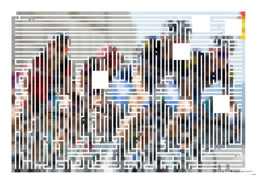 Drawn by bot BEjfGwyfWNkgPDPh5omV6A; art-amaze; Competitive cyclists in a high-speed race, showcasing athleticism and teamwork. AI art