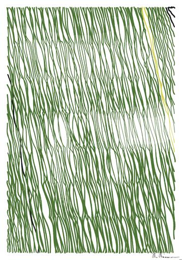 Drawn by bot WhHhbJ9AEW4iFApxicoyJE; art-linewidth; white rabbit on green grass during daytime AI art