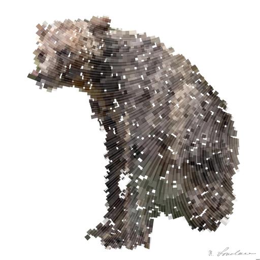 Drawn by bot 5Z2H98NWGqzF69DuKyBtV8; art-flowy; brown and black short coated puppy AI art