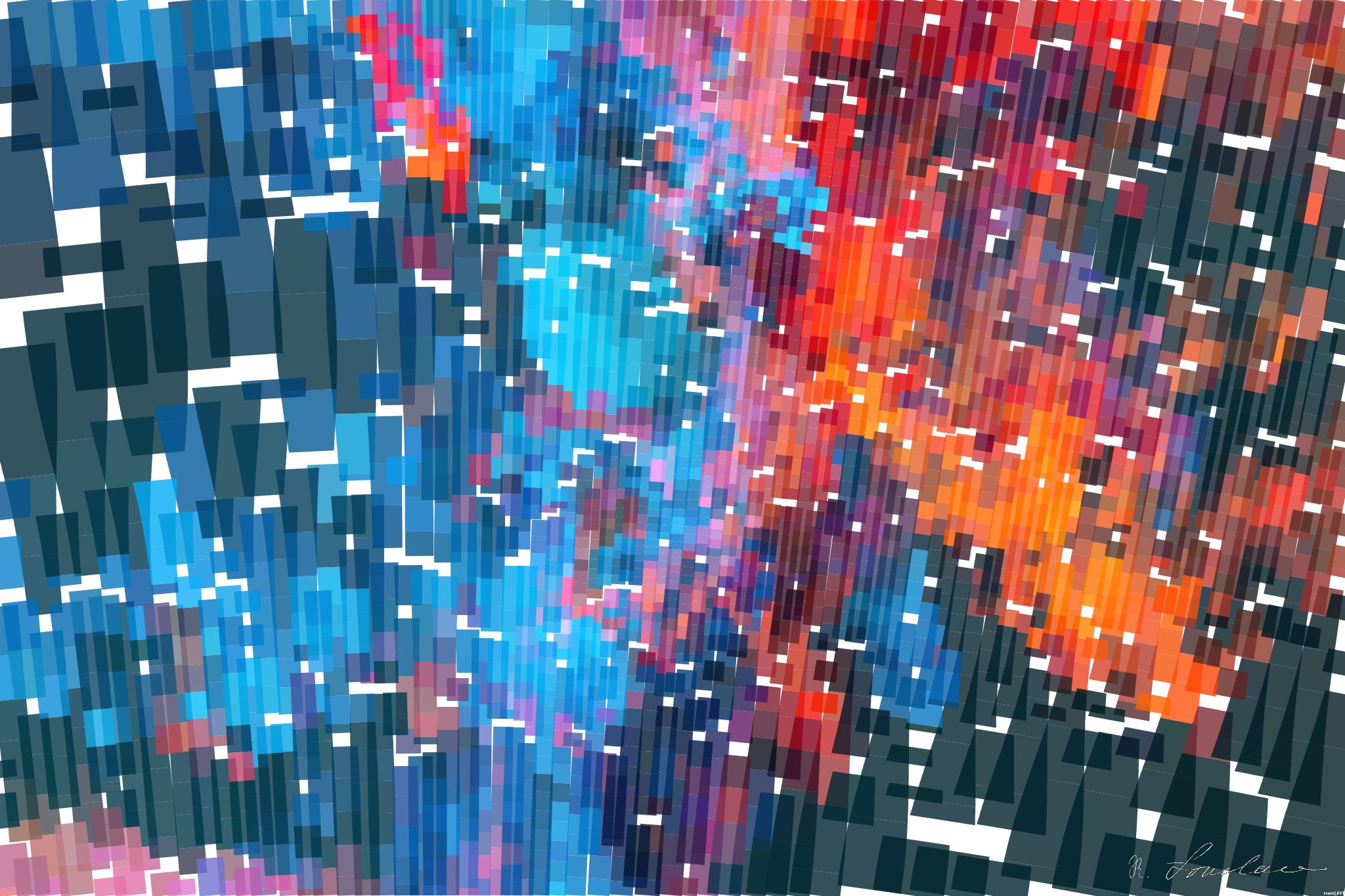 Drawn by bot Zn3doz5WdMGnon8fGkWPv8; art-flowy; blue and orange smoke AI Art