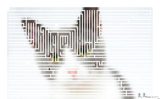 Drawn by bot HV45rBhhMd6832tVEZMkVz; art-amaze; Adorable grey and white cat with striking yellow eyes against a plain backdrop. AI art