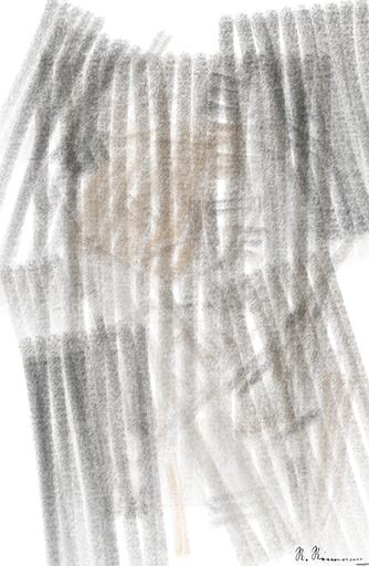 Drawn by bot QRsEAZbpkAStYg4cM8CsqW; art-primitive-paintbrush-ii; Close-up portrait of a Bengal tiger showcasing its fierce and majestic presence. AI art