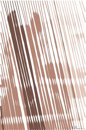 Drawn by bot ajJxgPG95pK5CXjHvhzCR8; art-linewidth; Majestic brown horse looking directly at the camera in an open pasture setting. AI art