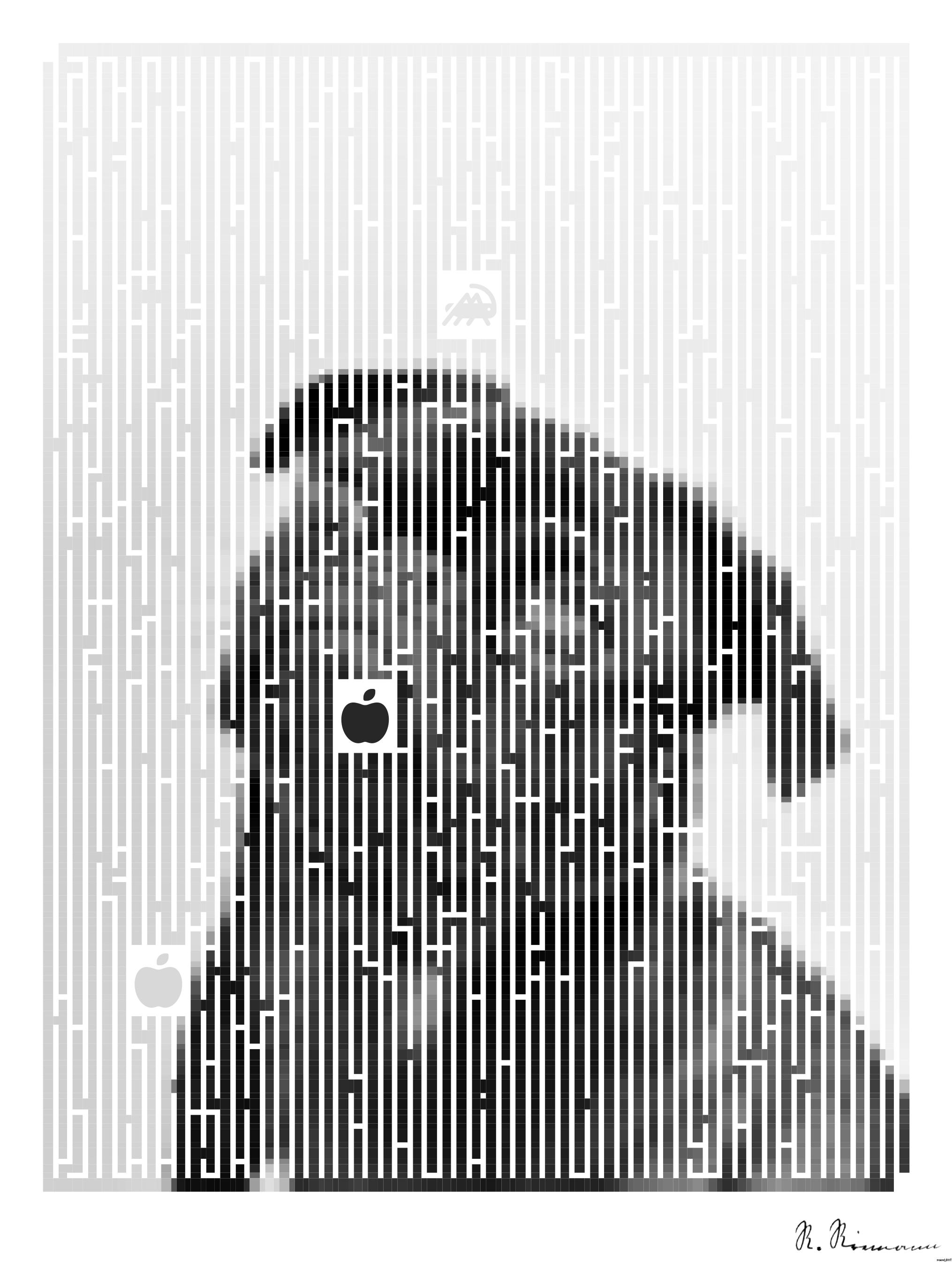 Drawn by bot n5Vpn92JcbSDAKuhr7akWw; art-amaze; Captivating portrait of a black pug gazing curiously, captured in monochrome. AI Art