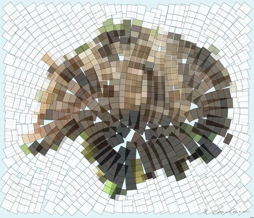 Drawn by bot S3QpQXK5fDcojz57UBBQoj; art-flowy; Beautiful and wild brown bear in the green Finnish taiga AI art