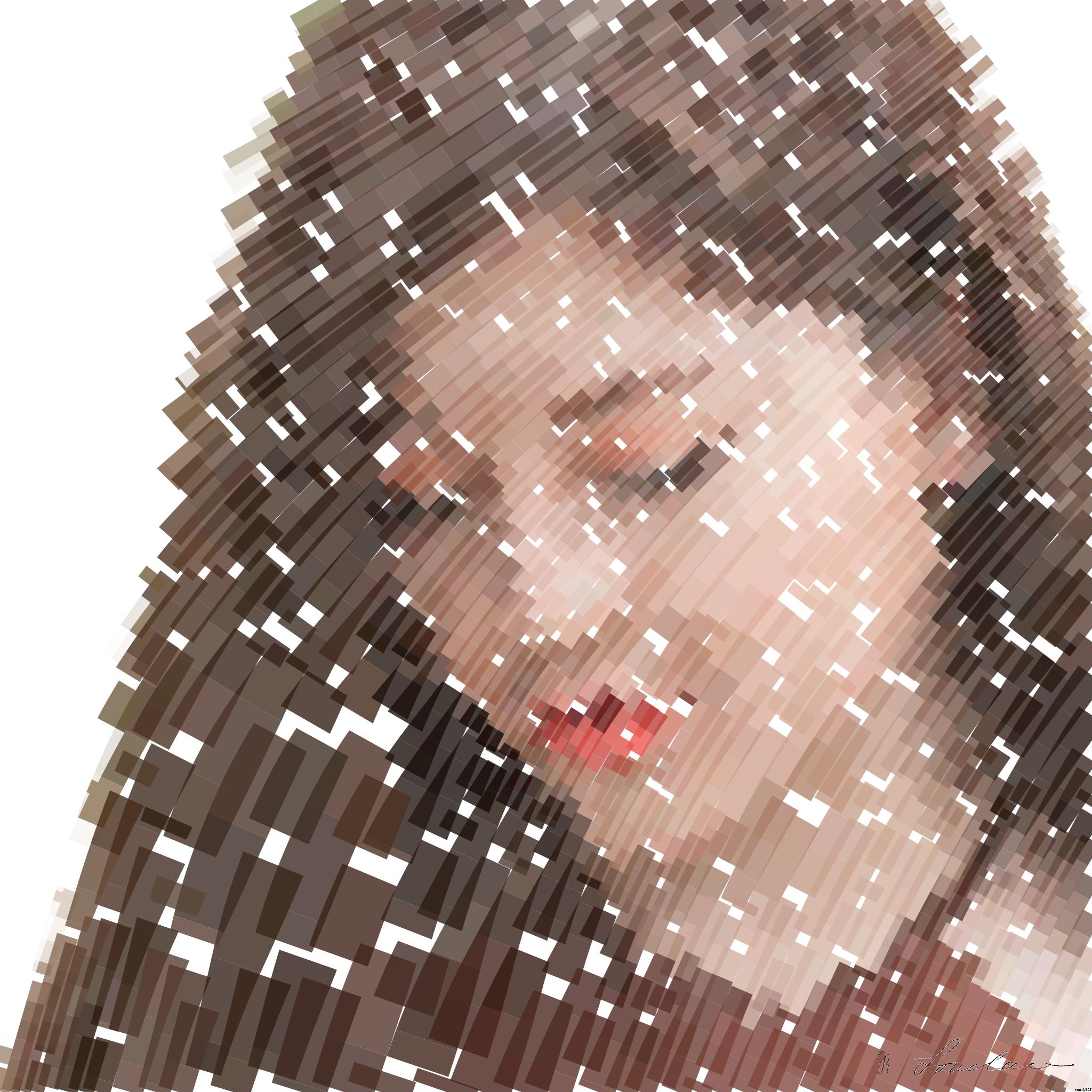 Drawn by bot Ysft58XAdaN7Z9RTNzxPaT; art-flowy; An elegant young woman holding pink tulips in a serene outdoor setting, embodying natural beauty and tranquility. AI Art