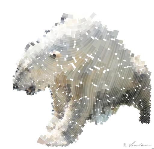 Drawn by bot g6W8QhUbSAKvdiVj2iRq6q; art-flowy; polar bear on ice during daytime AI art