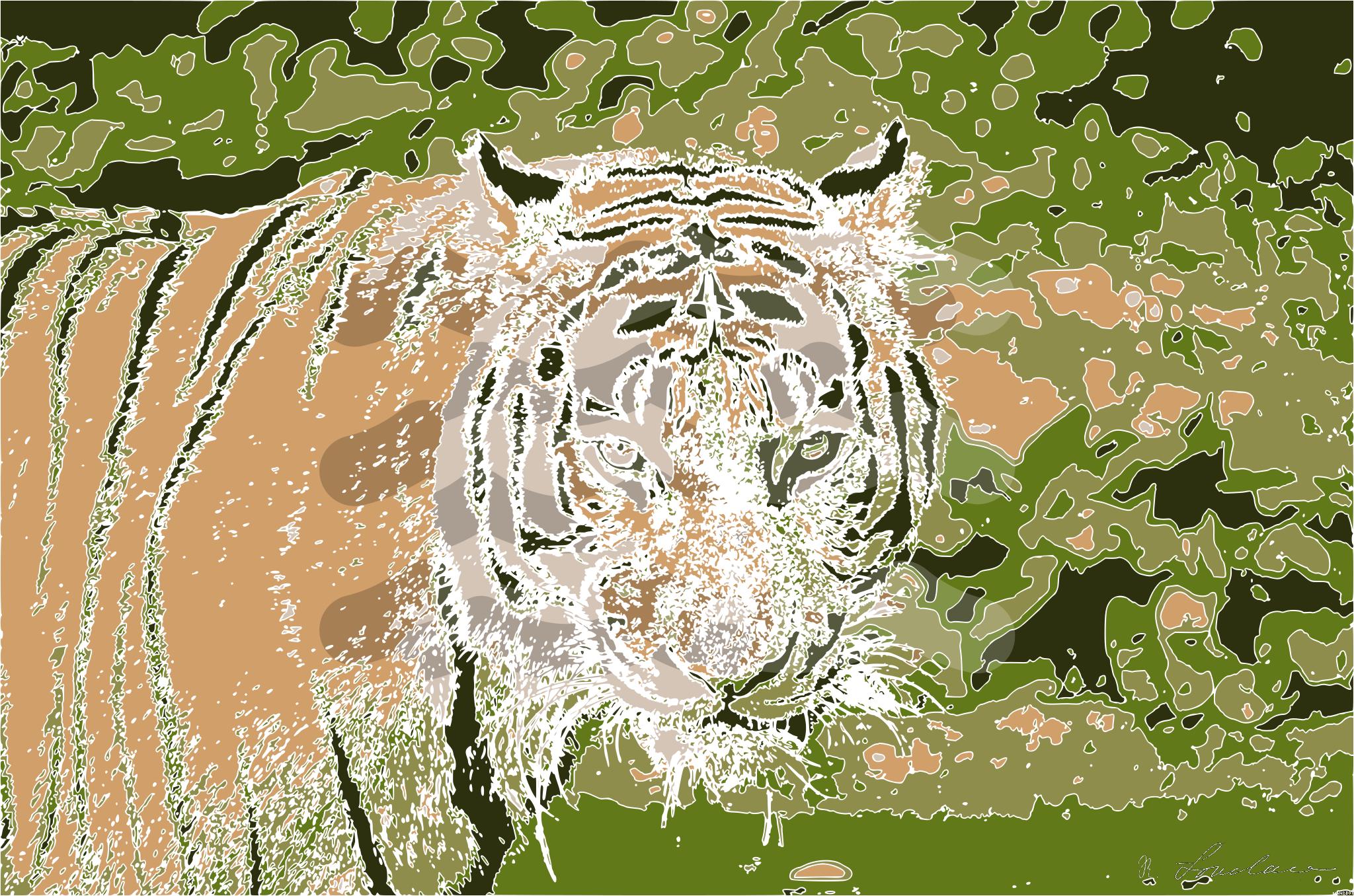 Drawn from photo on Pixabay: None AI Art