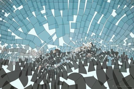 Drawn by bot ht4PSN8P3vQnJGb3dQjttN; art-flowy; Stunning view of snow-capped mountains against a blue sky, perfect for nature lovers. AI art