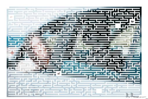 Drawn by bot aRBgB5rj4LBCWun4LDqzHG; art-amaze; a woman sitting in a car with her dog AI art