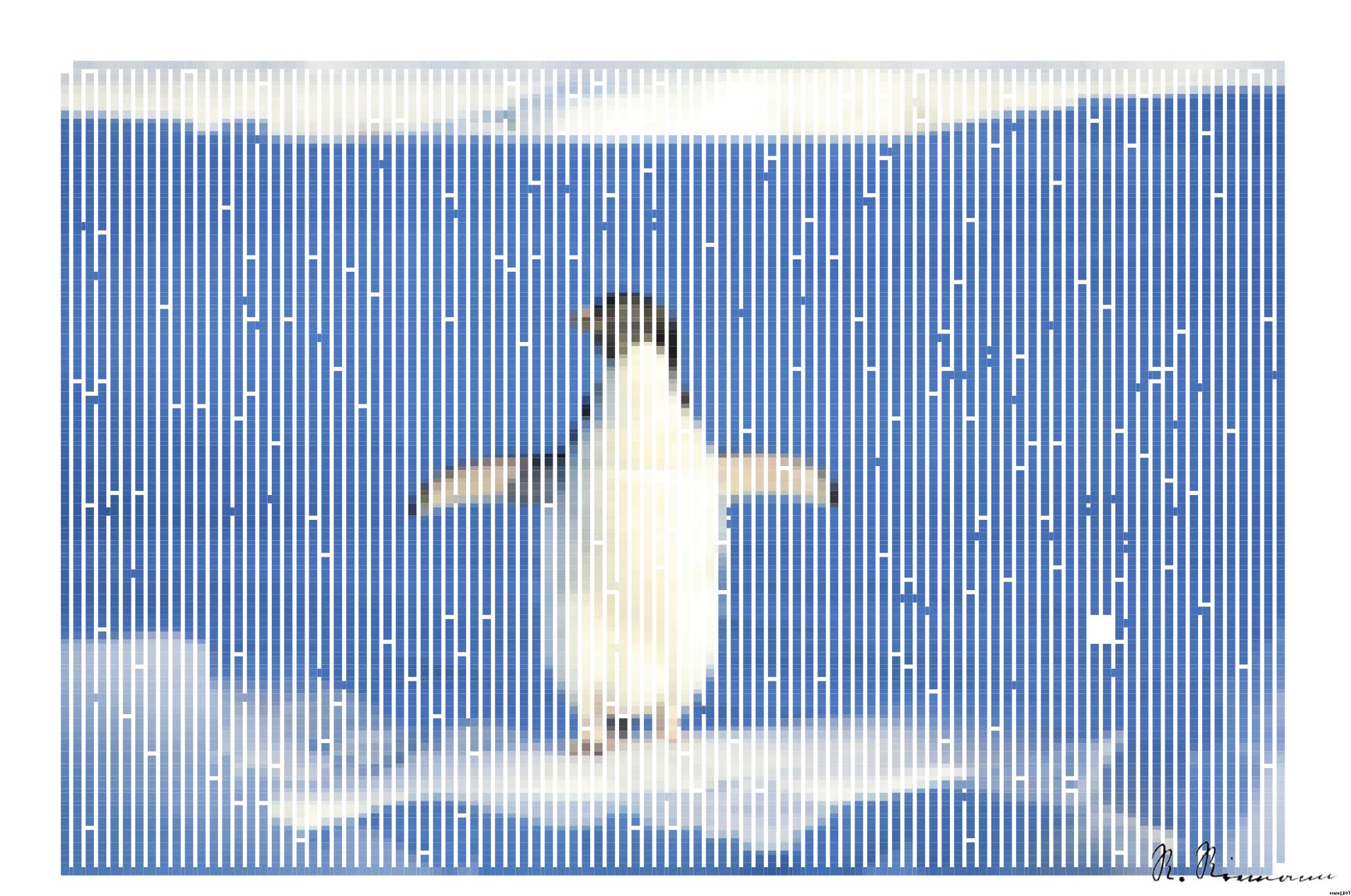Drawn by bot MpDcxqPYAPYxybTiT9jEDm; art-amaze; Adélie penguin standing on ice in Antarctica, showcasing its natural winter habitat. AI Art