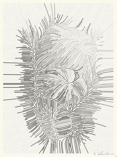 Drawn by bot NckF9Y9bQbaxi4bYW47KQF; art-flowy; Black and white portrait of a polar bear cub sheltered between its mother's paws. AI art