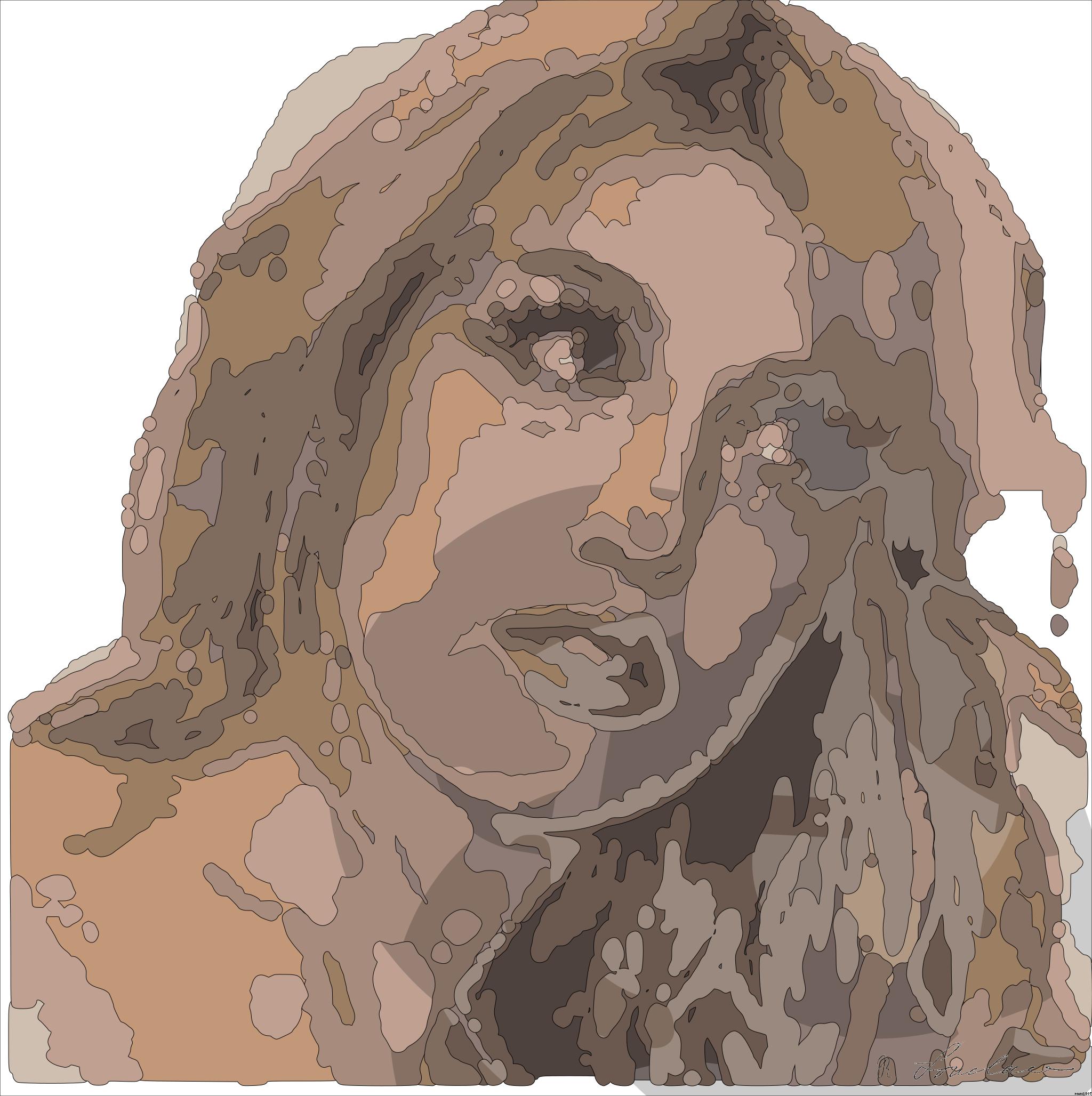 Drawn by bot FamFiymEUsNBjMd976cuge; art-bloby; artwork for redditgetsdrawnbybot AI Art