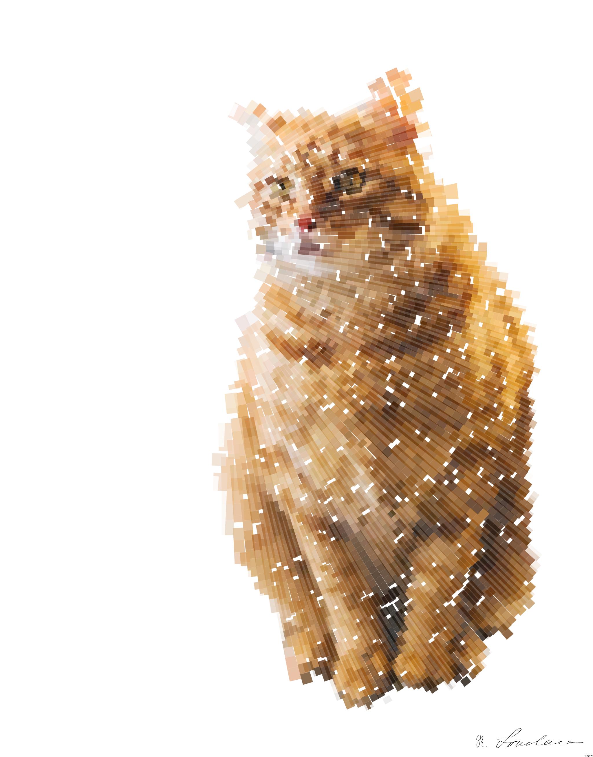 Drawn by bot idTBQQNCVejvYEx3FKPX8K; art-flowy; A cute ginger tabby cat sits on a windowsill, basking in soft indoor light. AI Art
