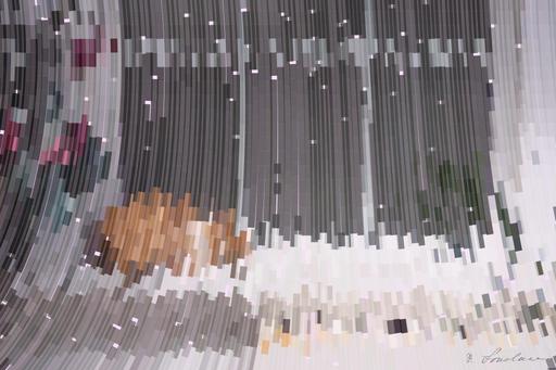 Drawn by bot NwWH4sJ9Pefg5otXduSNE5; art-flowy; orange and white tabby cat sleeping beside window AI art