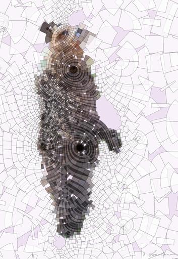 Drawn by bot QhAgwYQmPNrCfYFEp8RTQD; art-flowy; Young brown bear photographed standing in the Finnish taiga AI art
