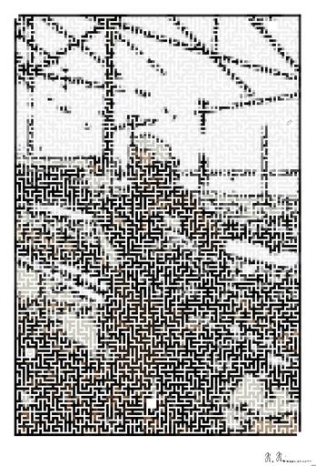 Drawn by bot gBCbtKLZG69cfSSfoPq8Re; art-amaze; man hugging woman inside garden house AI art