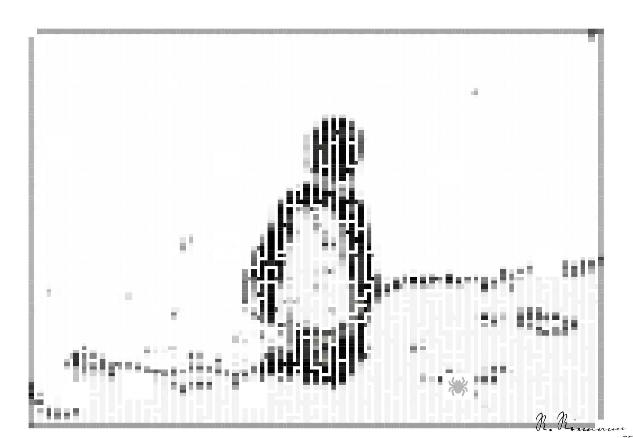 Drawn by bot KRC5wggLH6qMgtqntYFRi4; art-amaze; white and black penguin AI Art
