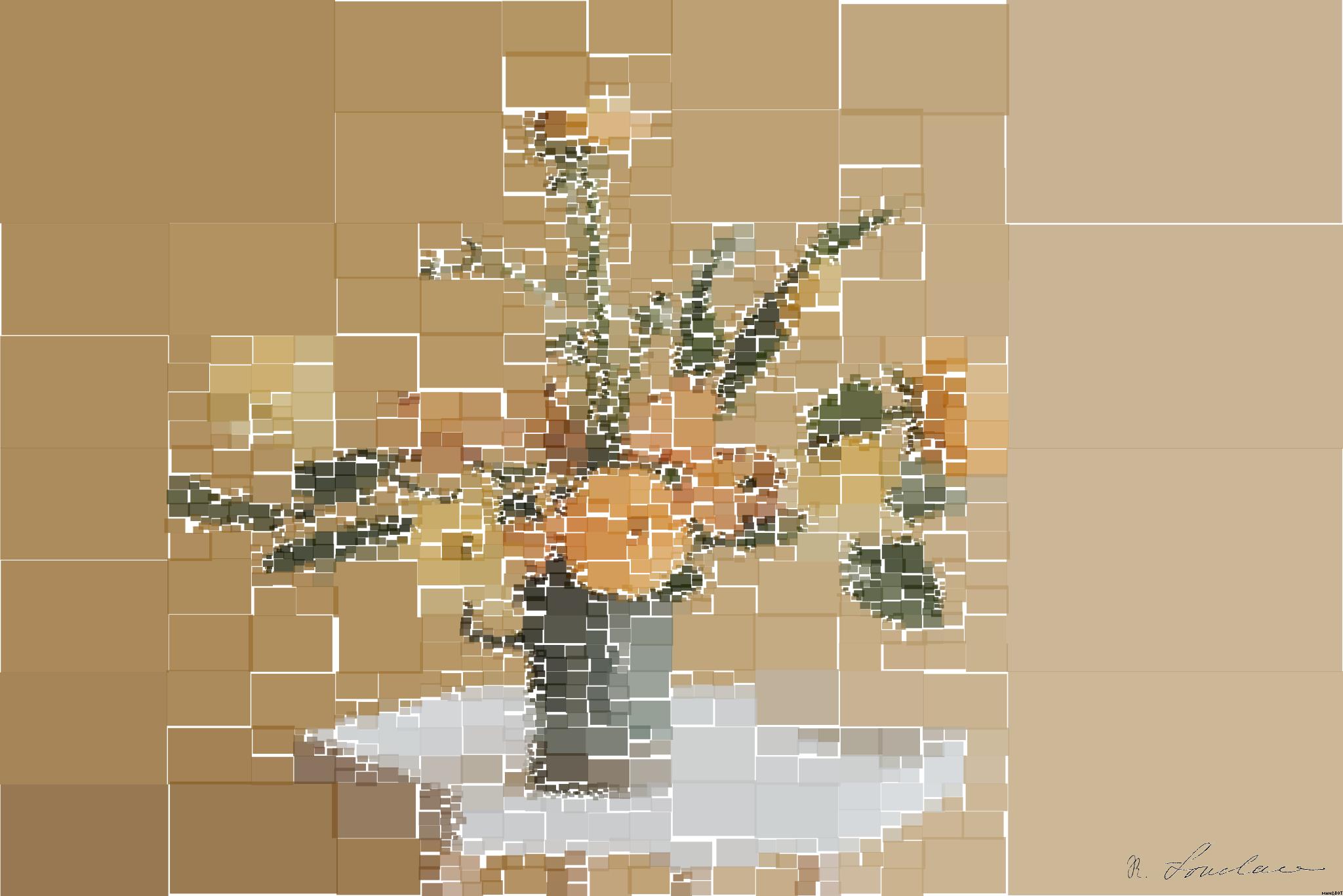 Drawn by bot DvFMnczMyL22nxuiVXMRcg; art-quadrangle; a vase filled with yellow flowers on top of a white table AI Art