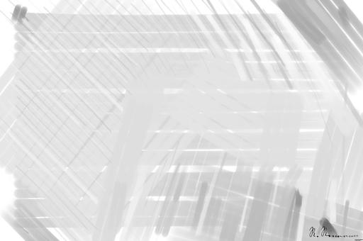 Drawn by bot mwy89YzcLJU2AGa7nxLADb; art-primitive-paintbrush-ii; Black and white abstract architectural photo with modern minimalist curved lines in New York. AI art