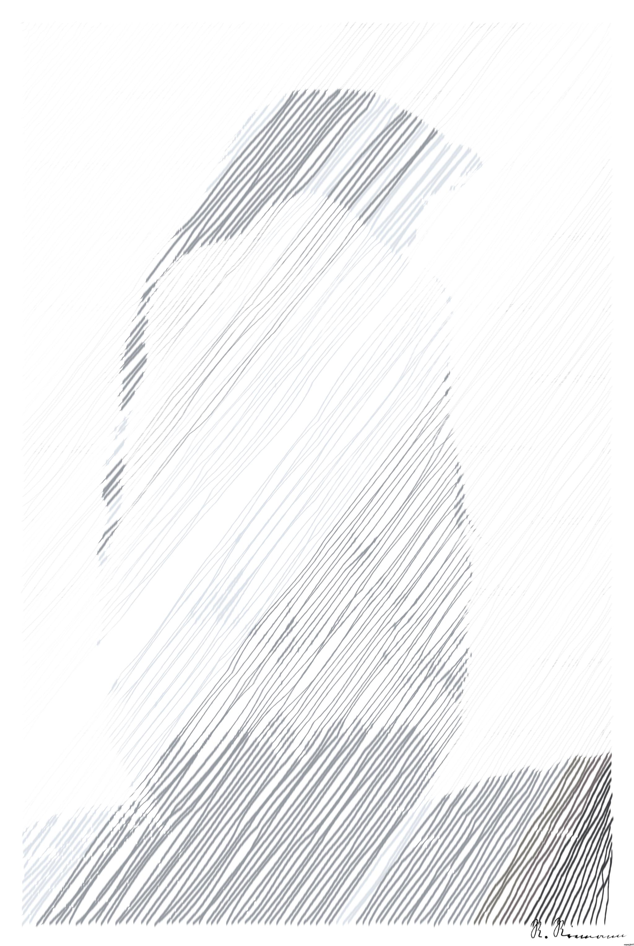 Drawn from photo on Unsplash: An Adelie Penguin in Antarctica Peninsula AI Art