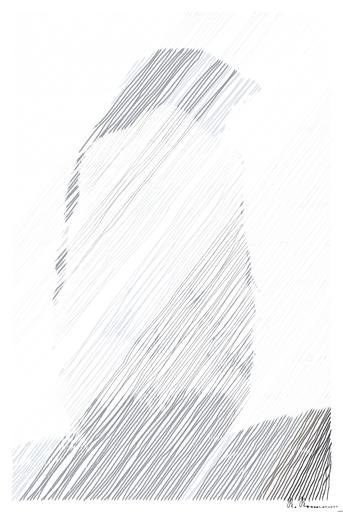 Drawn from photo on Unsplash: An Adelie Penguin in Antarctica Peninsula AI art