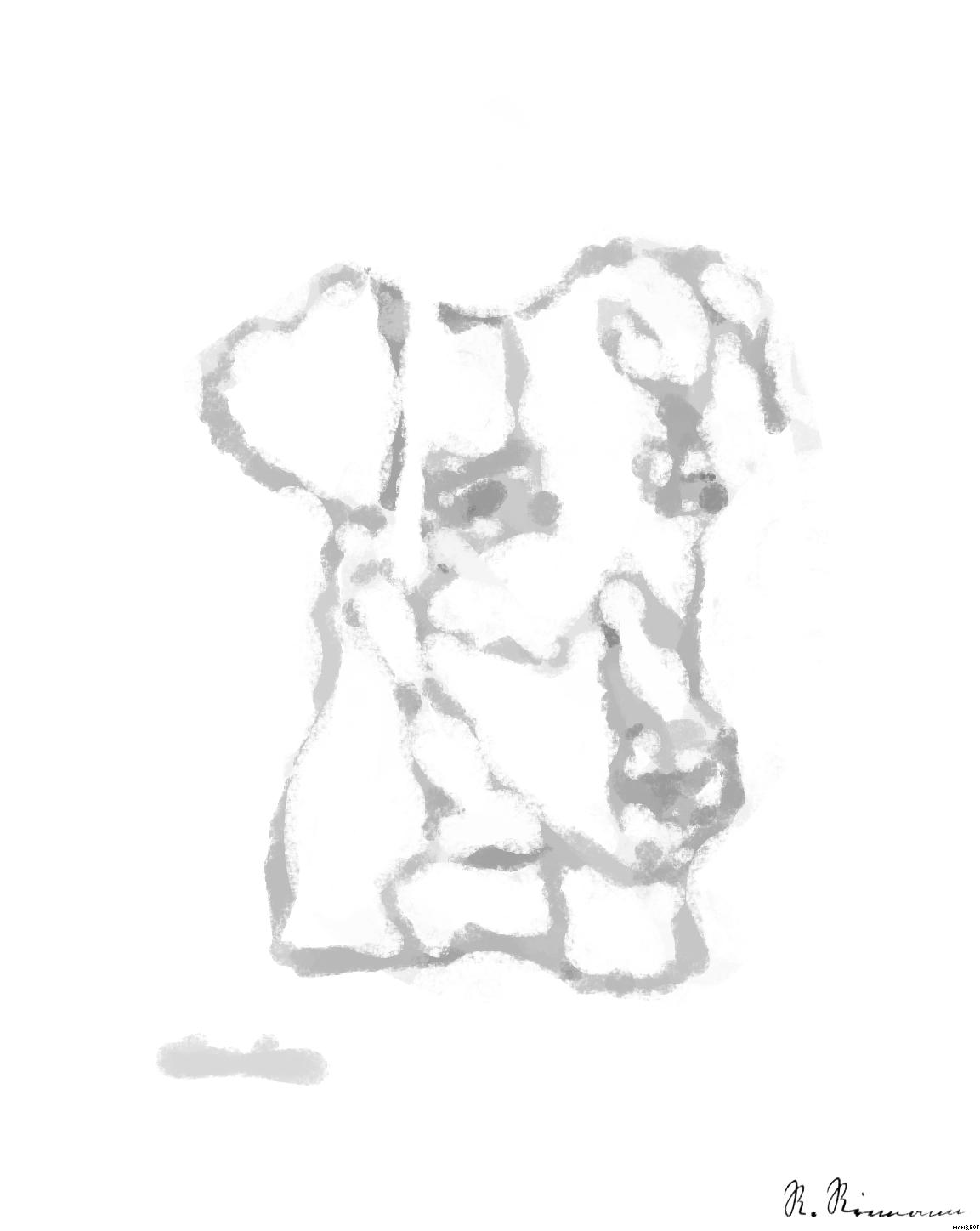 Drawn by bot kHihdkTzu7XMwrCoiF4UzK; art-primitive-paintbrush-ii; artwork for redditgetsdrawnbybot AI Art