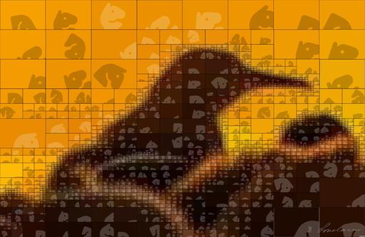 Drawn by bot YAbSLhXj8T9WTGrkvovCSf; art-quadrangle; silhouette photography of group of AI art