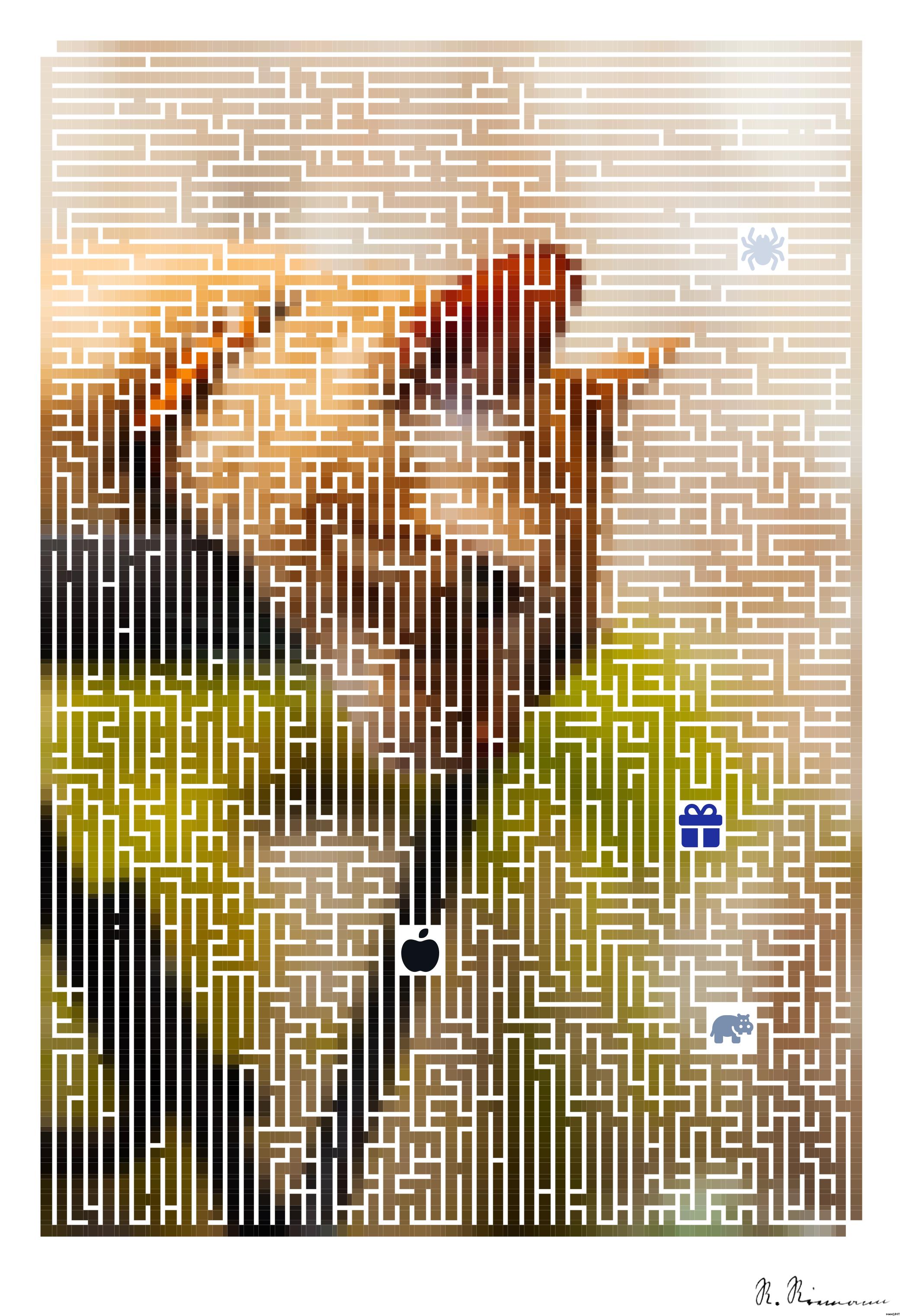 Drawn by bot kEMwPS2YDjp42DNHGduFDK; art-amaze; A ginger cat wearing a collar, curiously observing its surroundings from a chair outdoors. AI Art