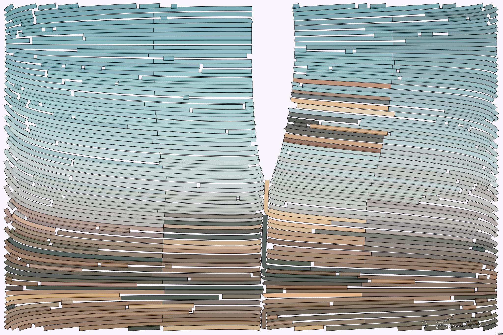 Drawn by bot 3FaFpAgb77BXr5dcRUyp3F; art-flowy; Hot air balloons float over the mesmerizing landscape of Cappadocia, Turkey at sunrise. AI Art