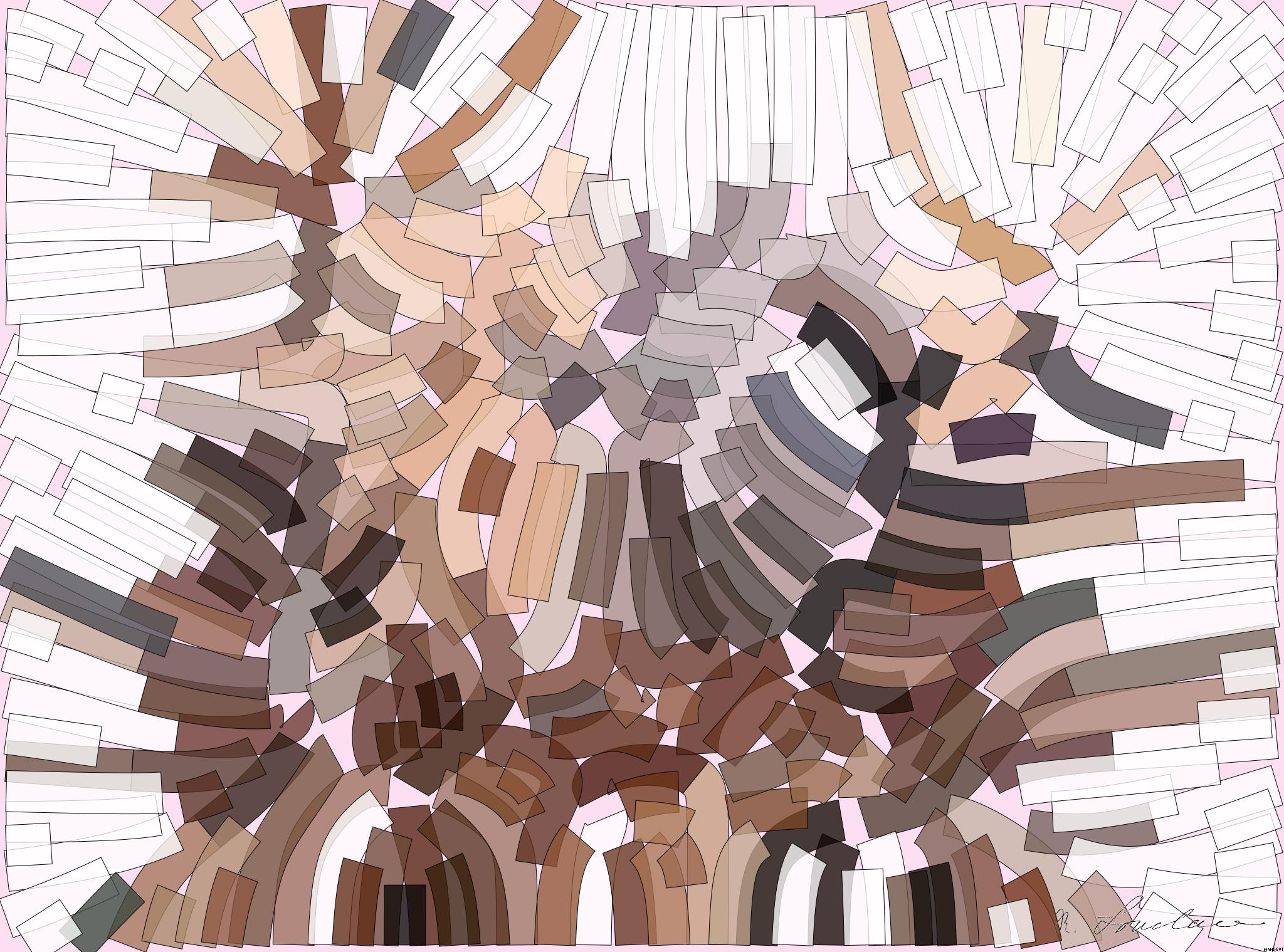 Drawn by bot 3qMobVPdqBUXrrFtuXHvuA; art-flowy; Detailed close-up of a brown bear's face, showcasing its expressive eyes and fur texture. AI Art