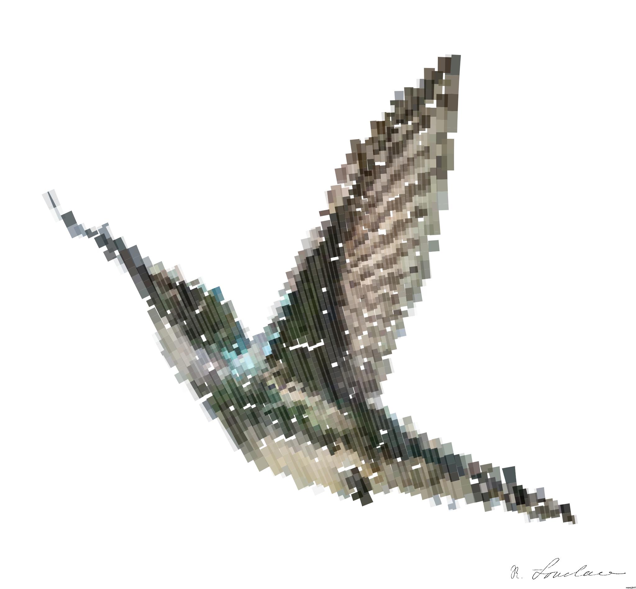 Drawn by bot LZ7Ud3epHmBKAxQyp2Gp3o; art-flowy; A hummingbird hovers gracefully near a blooming red hibiscus, showcasing nature's delicate beauty. AI Art