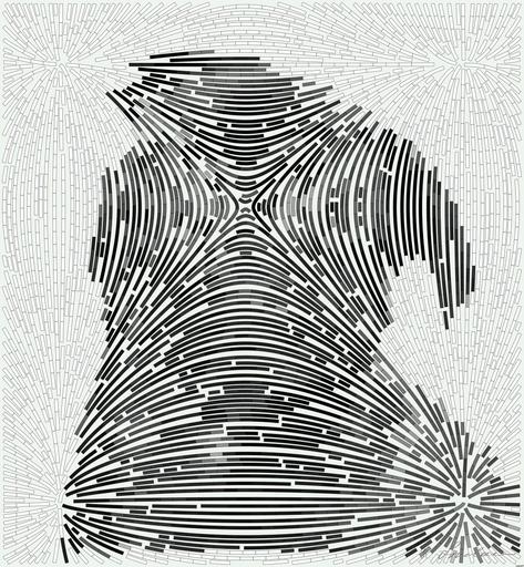 Drawn by bot fzboEnFwoJTdx2kqaPph2r; art-flowy; Captivating portrait of a black pug gazing curiously, captured in monochrome. AI art
