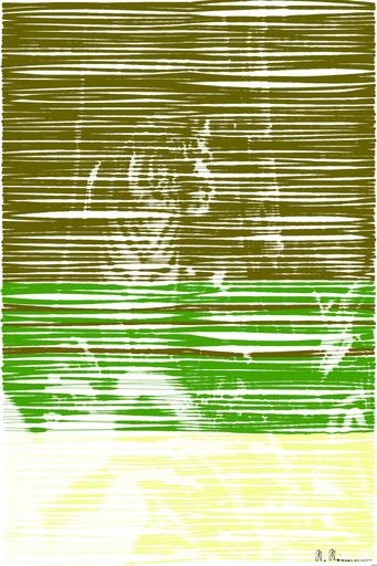 Drawn by bot Lw75P8v3ixQQBNTKNTSArp; art-linewidth; a tiger in a zoo exhibit AI art