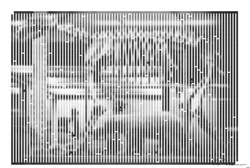 Drawn by bot 4BtXFXdDxfVBkTpLkyStCV; art-amaze; A black and white photo of a skeleton of a bear and a bear cub AI art