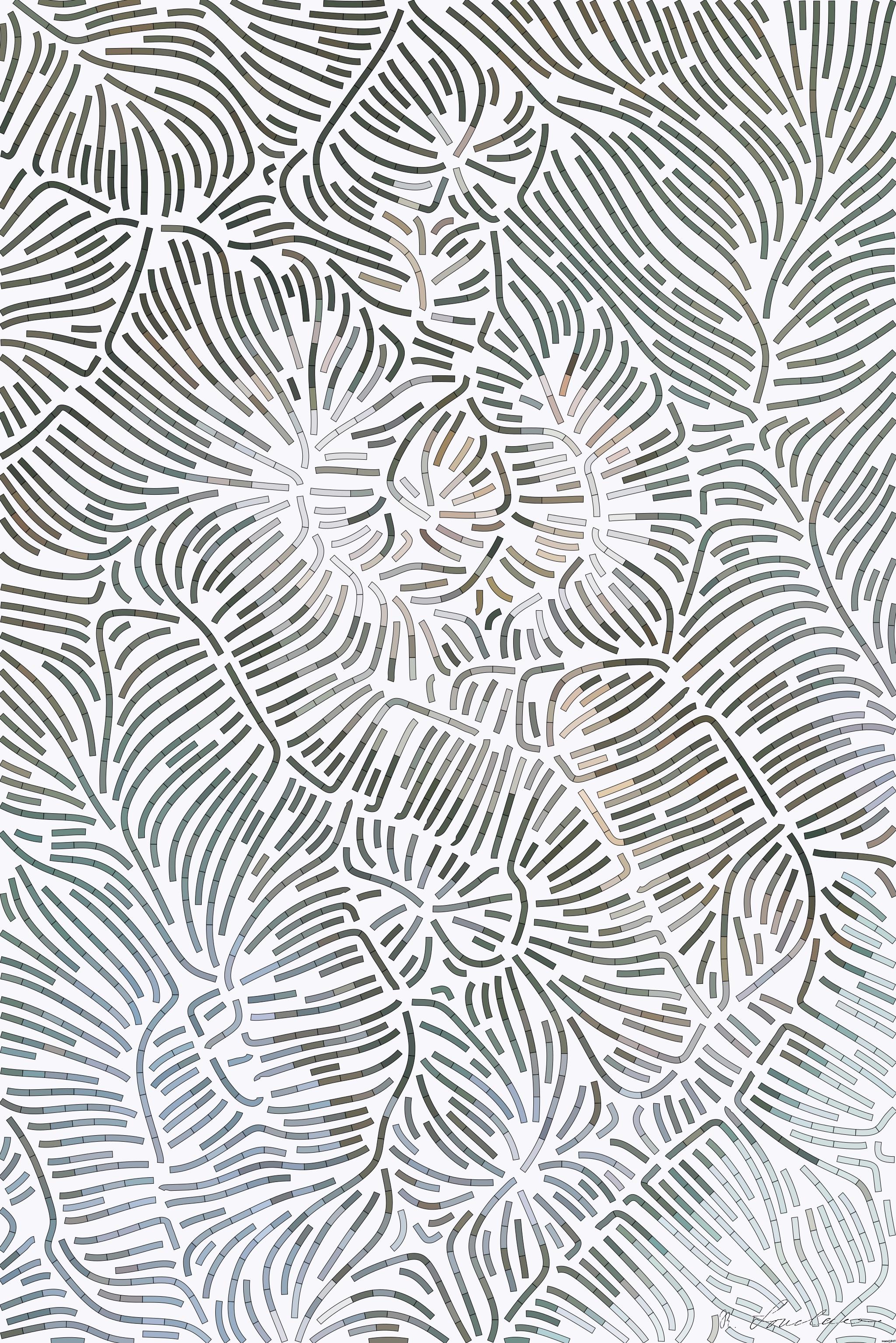 Drawn by bot RtvZdxJDDjefN2EZi9WsEw; art-flowy; A cute kitten sleeps comfortably on a leather couch, showcasing its playful and relaxed nature. AI Art