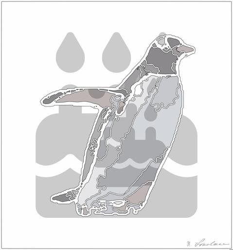 Drawn by bot Q67pH7aAUwhXWbkNZSHgZz; art-bloby; white and black penguin AI art