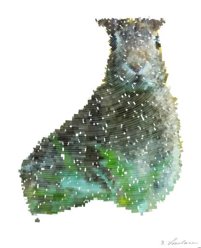 Drawn by bot WkoXSwbrxEiVrjyAUkesYM; art-flowy; A cute wild rabbit peering from the grass with a vibrant yellow backdrop, epitomizing summer wildlife. AI art