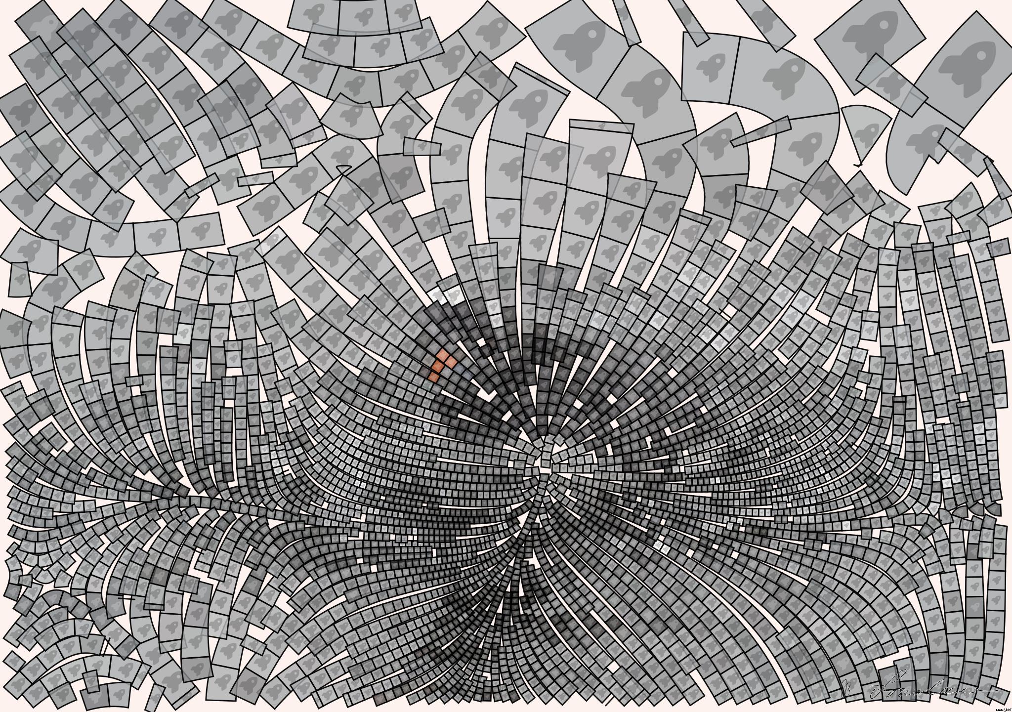 Drawn by bot gKD6Sna3c3cRDWCv3euZGx; art-flowy; a small penguin swimming in the water AI Art
