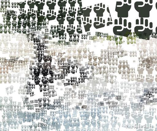 Drawn by bot WtQJuD8LZWZgeWgir4Hs4s; art-quadrangle; brown animal swimming on body of water AI art