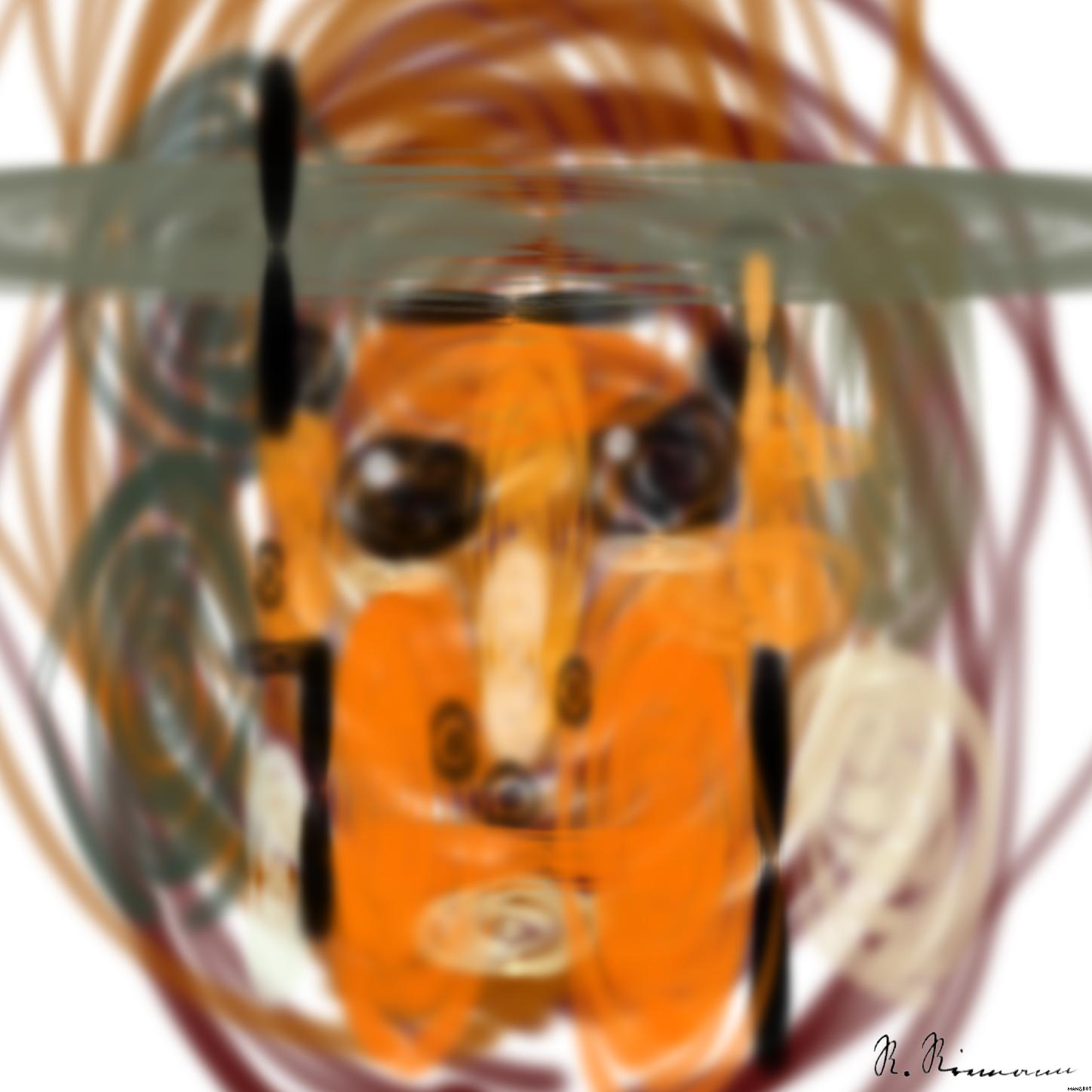 Drawn by bot 68fTiBJ67K9GzkiFBH8ZZw; art-primitive-paintbrush-ii; artwork for redditgetsdrawnbybot AI Art