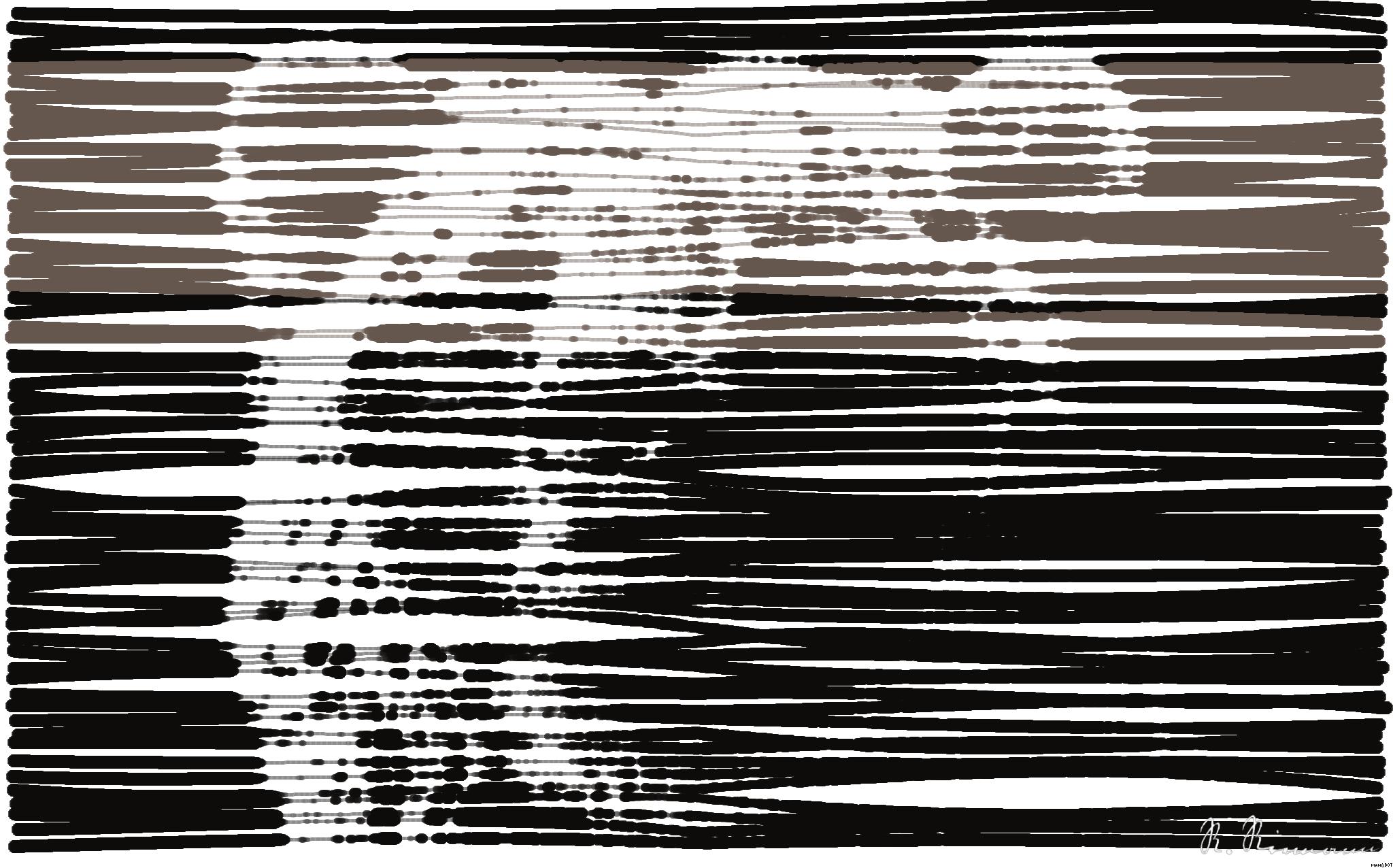 Drawn by bot kNtSCafgWPX7GEhZBeyJrS; art-linewidth; brown bear with white eyes AI Art