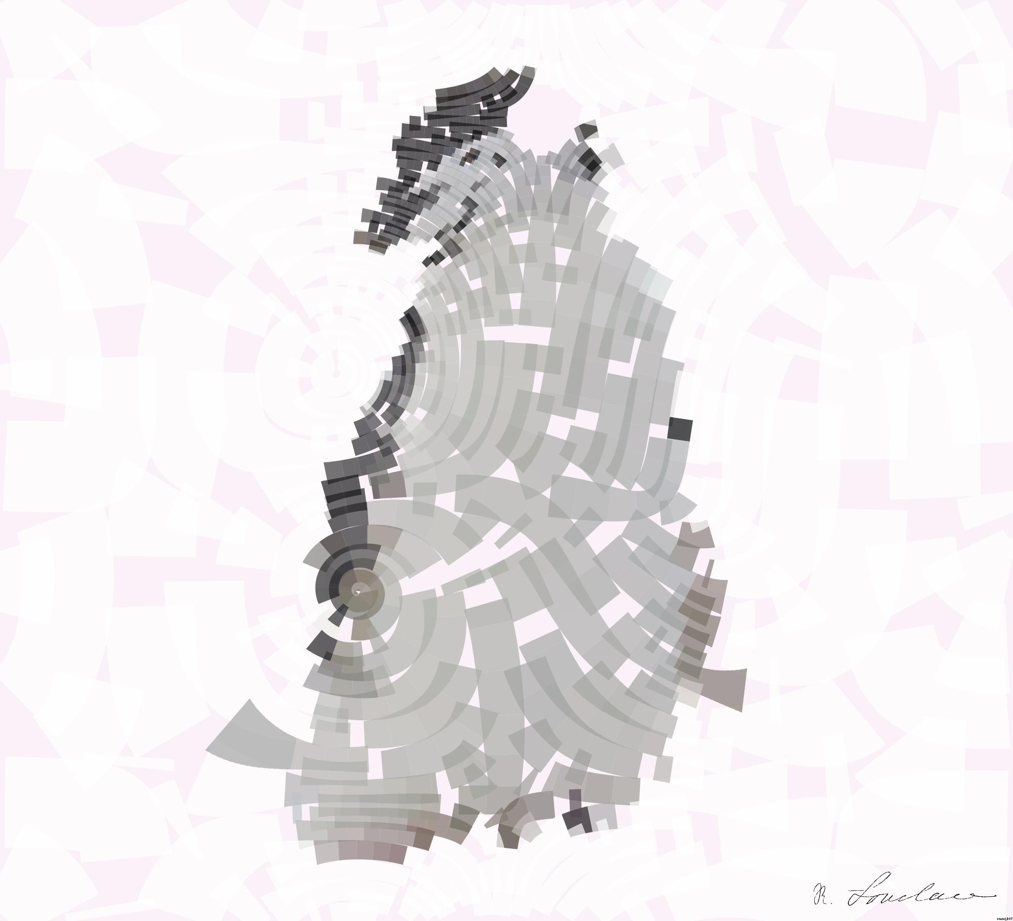 Drawn by bot FSiYZhsS4CBvj6RpZ7kxj4; art-flowy; A Chinstrap penguin stands on a snow-covered rocky terrain in Antarctica, showcasing its natural habitat. AI Art