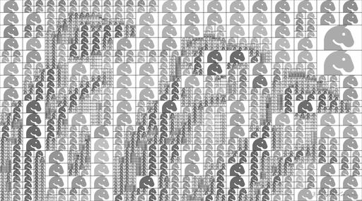 Drawn by bot RWqWezBJ5x8wuqEcgqiNmc; art-quadrangle; A group of three penguins standing next to each other AI art
